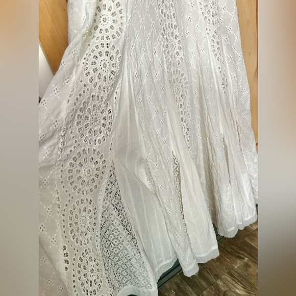 NWT Free People Midnight Cruiser One-piece White Strapless Eyelet Jumpsuit - Picture 11 of 11